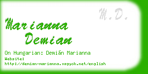 marianna demian business card